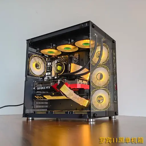 [NQ1459] Lovingcool Case ufoii Tempered Glass Mid Tower Black ITX/M-ATX/ATX