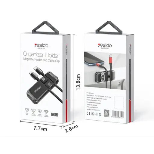 [NQ464] C113 Universal Dashboard Magnetic Magnet Wall Car Home Mobile Phone Holder Cable Clip