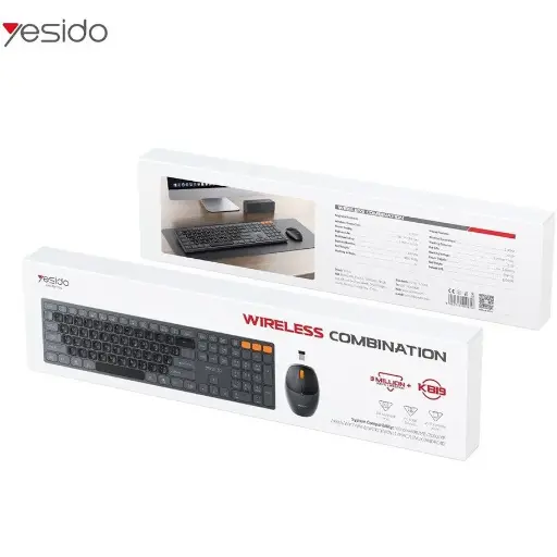 [NQ2701] Yesido KB19 Wireless Keyboard and Mouse Set