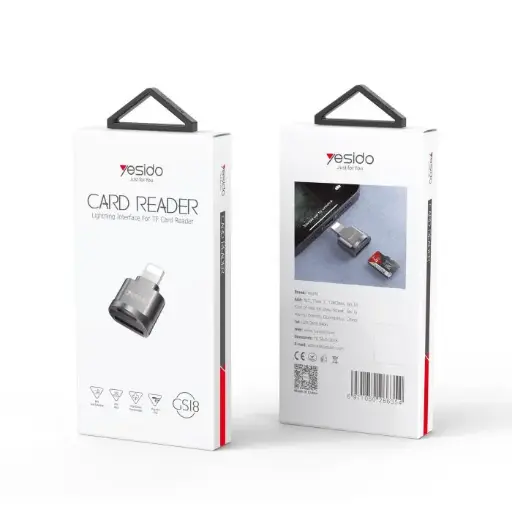 [NQ2628] YESIDO GS18 Mini Design OTG function for iPhone for iPad 8 pin plug to TF card readers