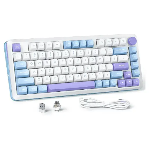 [NQ2127] Redragon CYRUS PRO K681WBP-RGB-PRO 75%USB-C wired, BT , 2.4 GHz wireles Gaming Keyboard