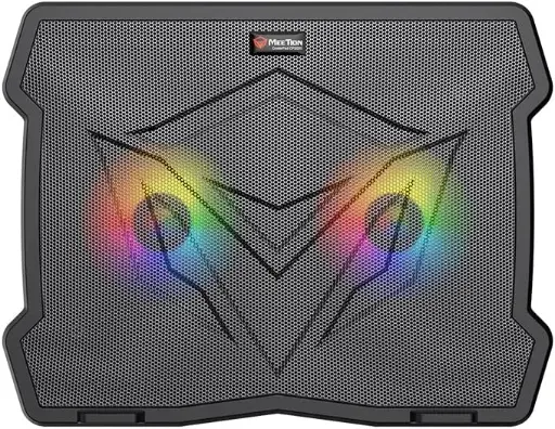 [NQ1527] MEETION CP2020 Cooler Pad – Quiet Adjustable RGِB