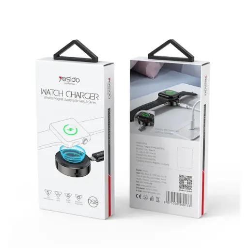 [NQ688] DS18 Fast Portable Magnetic Charger Zinc Alloy Wireless Charging Dock For Apple iWatch Series