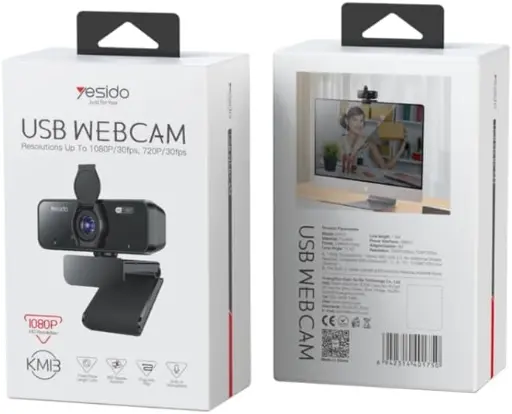 [NQ2704] Yesido KM13 360 Rotation 1080P 2 Million Pixels Camera Built-in Microphone Autofocus 1.5M Line USB Camera
