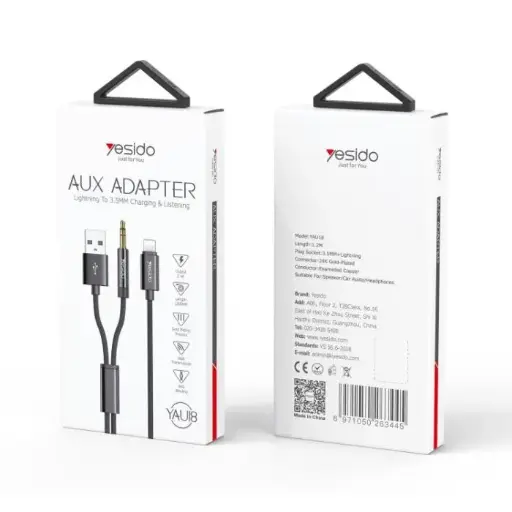 [NQ2609] YESIDO Audio Adapter YAU-18 Black